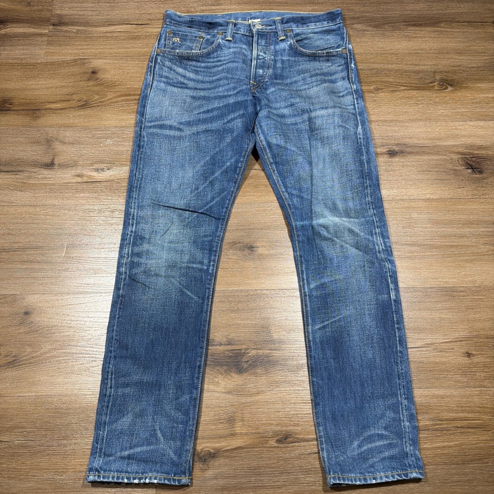 Ralph Lauren Jeans Mens 30 X 30 Double RL Denim American Selvedge Slim Narrow